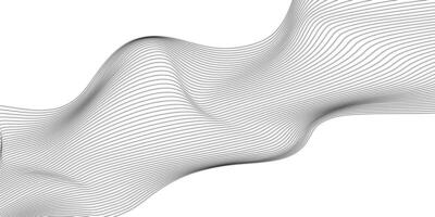 Abstract modern abstract wave lines on white background. vector