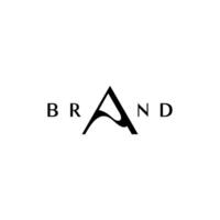 Elegant Wave Inside A Letter Logo Design. Minimalist Letter A Elegant Logo Design. vector
