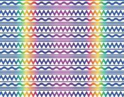 Rainbow Waves Seamless Pattern Design vector