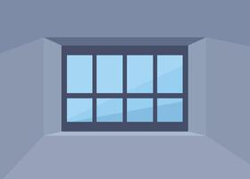 Prison window with bars, Concept of prison and deprivation of liberty with daylight shining inside a cell through the bars of the window. illustration. vector