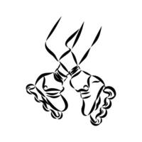 roller skates black and white drawing vector
