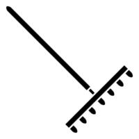 Garden rake icon. Simple illustration of garden rake icon for web vector