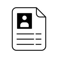 Document icon. illustration. Flat design style eps 10. vector