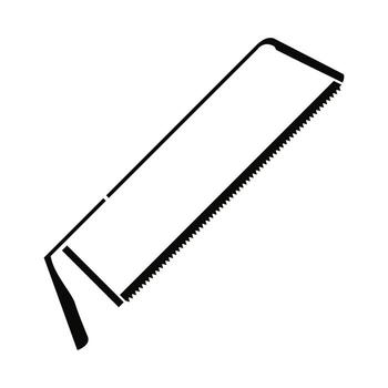 Hacksaw icon.Black icon isolated on white background hacksaw. vector