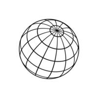 Globe icon. Globe illustration. Globe sign or symbol. vector