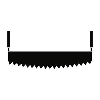 Hacksaw icon. Simple illustration of hacksaw icon for web vector