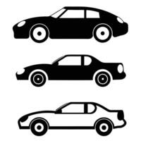 Comprehensive Car Silhouette Set for Automotive Graphics vector