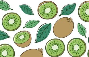 landscape kiwi pattern vector
