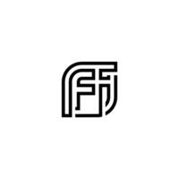 IF FI Signature Logo for a Strong and Memorable Identity vector