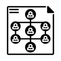 Minimalist Business Network Symbols for Digital Designs vector