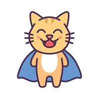 A cute cat with smiling face vector