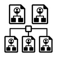 Business Network Icons for Digital and Corporate Use vector