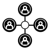 Modern Business and Technology Networking Icon Collection vector