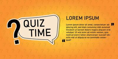 Quiz background. The concept is the question with the answer. vector
