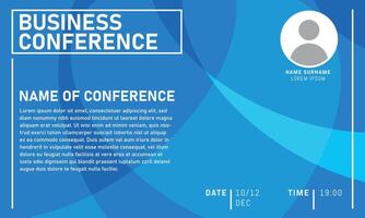 Business conference invitation concept. Colorful simple geometric background. Template for banner, poster, magazine page. vector