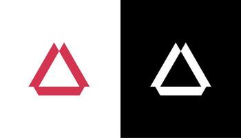 Monogram initial letter mark A logo icon design illustration template vector