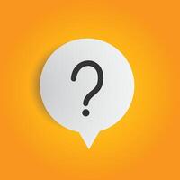 Question mark icons. Help sign speech bubble. Chat question icon. Question concept. vector