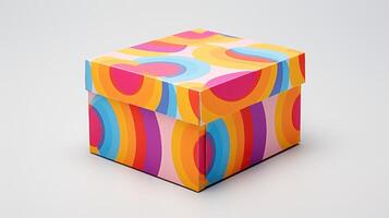 vibrant square box template photo