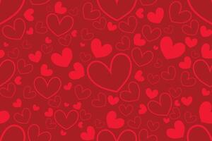 of Valentines day or wedding background.Seamless pattern with hearts vector