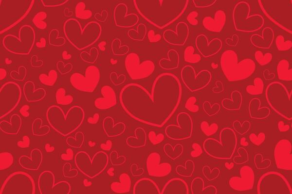 of Valentines day or wedding background.Seamless pattern with hearts
