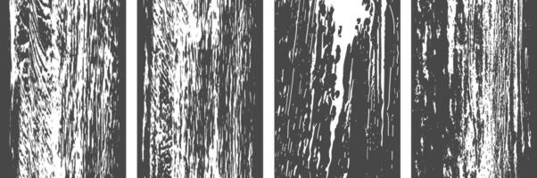 Set of Grunge Distressed overlay texture art background vector