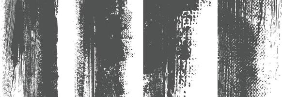 black Grunge Distressed overlay texture art background collection vector