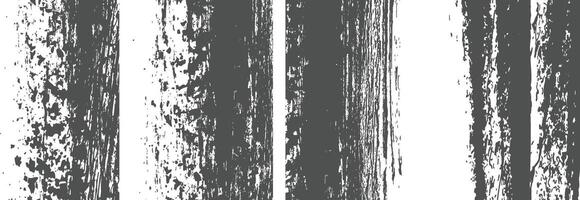 black and white Grunge Distressed overlay texture art background set vector