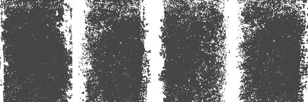 Black color distressed overlay grunge banner backgrounds set vector
