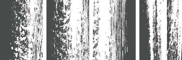 black and white Grunge Distressed overlay texture art background collection vector
