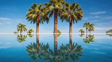 water royal palm tree photo