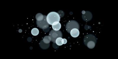 Soft focus light blue bokeh lights. Glittering sparkles and shining circles for festive themes vector