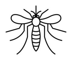 A mosquito icon on a white background vector