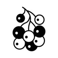 Bunch of berries in trendy design style,,. vector