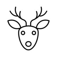 Well designed icon of reindeer, christmas animal, ready to use and download. vector