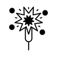 Icon of sparkler in modern design, ready to use ,,. vector