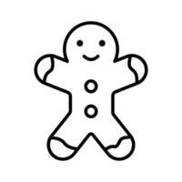 Download this flat icon of gingerbread cookie up for premium use. vector