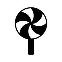 Spiral lollipop icon design, of confectionery item in flat style,,. vector