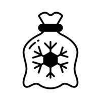 Take a look at this amazing icon of gift bag, ready to use ,,. vector