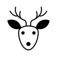 Well designed icon of reindeer, christmas animal, ready to use and download,,. vector