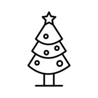 Check this beautiful xmas tree icon in trendy style, ready to use. vector