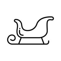 Grab this amazing christmas sleigh icon design in modern style., vector