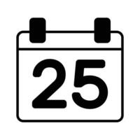 Grab this icon of christmas calendar, christmas day in trendy design,,. vector