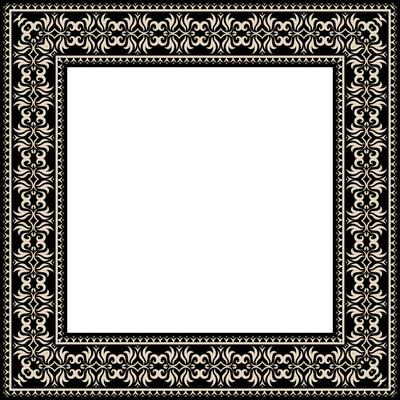 Classic Ornamental Frame with Indian.