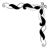 Classic Ornamental Frame Corner Vintage Design Element. vector
