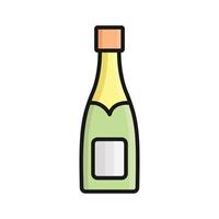 Bottles of festive beverages, perfect for holiday celebrations. vector