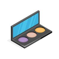 A makeup eyeshadow palette with multiple colors for beauty looks,..' vector