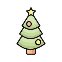 Check this beautiful xmas tree icon in trendy style, ready to use vector