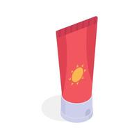 Get this amazing icon of sunscreen in modern design style. vector