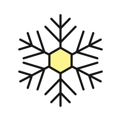 Take a look at this amazing icon of snowflake in modern style