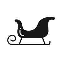 Grab this amazing christmas sleigh icon design in modern style, vector